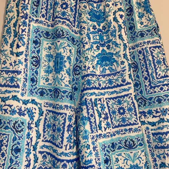 VICI Blue and White Patterned Pants size Small Lightweight - Picture 2 of 6